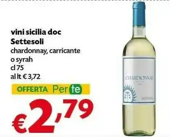 Pam Settesoli - syrah sicilia doc 750 g(ml) offerta