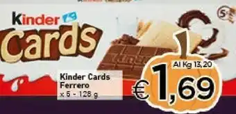 Crai Kinder cards 128 g(ml) offerta