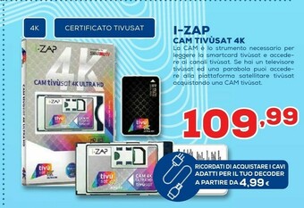 Euronics Cam tivusat 4k offerta