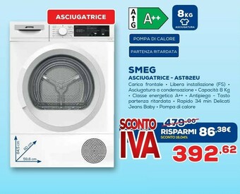 Euronics Asciugatrice ast82eu offerta