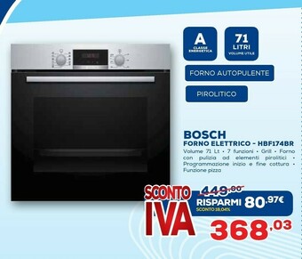 Euronics Forno elettrico hbf174br offerta