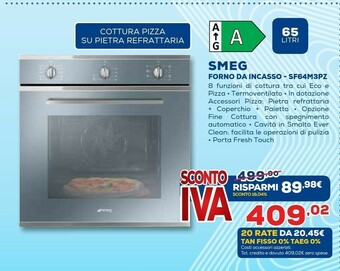 Euronics Sf64m3pzs forno forno elettrico 65 l argento a offerta