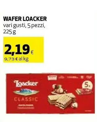 Coop Loacker - wafer milk 225 g(ml) offerta