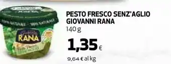 Coop Pesto fresco senz'aglio offerta