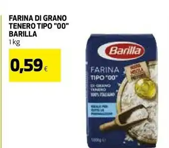 Coop Barilla farina di grano tenero offerta