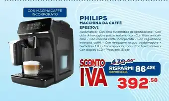 Euronics Macchina da caffe ep2230/1 offerta