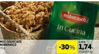 Coop Noberasco noci sgusciate offerta