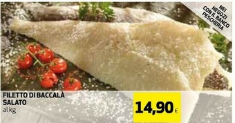 Coop Filetto di baccala salato offerta