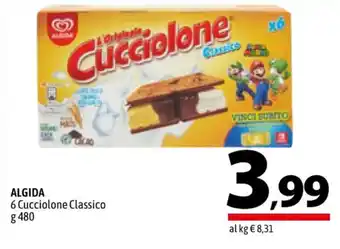 A&O ALGIDA 6 Cucciolone Classico g 480 offerta