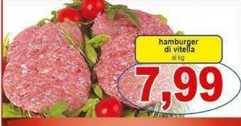 Pewex Hamburger di vitella offerta