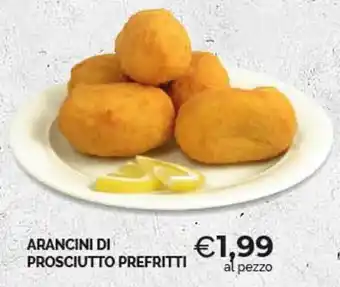 ARANCINI DI PROSCIUTTO PREFRITTI