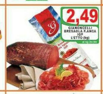 Top Supermercati Bresaola offerta