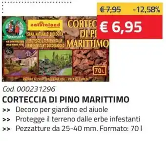 Eurobrico CORTECCIA DI PINO MARITTIMO >> Decoro per giardino ed aiuole 25-40 min. 70 l offerta