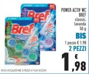 Conad POWER ACTIV WC BREF classic, lavanda 50 g offerta