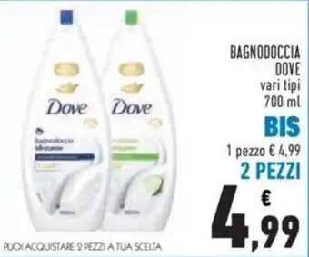 Conad BAGNODOCCIA DOVE vari tipi 700 ml offerta