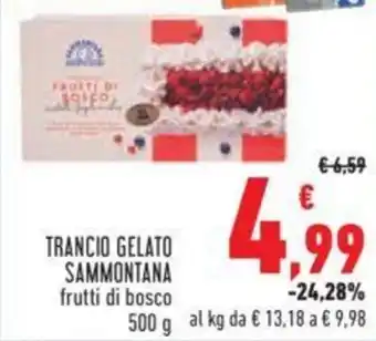 Conad TRANCIO GELATO SAMMONTANA frutti di bosco 500 g offerta