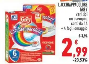 Conad L'ACCHIAPPACOLORE GREY vari tipi offerta