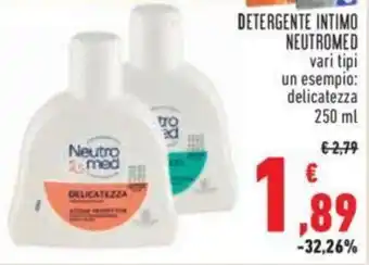 Conad DETERGENTE INTIMO NEUTROMED vari tipi 250 ml offerta