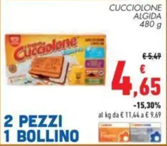 Conad CUCCIOLONE ALGIDA 480 g offerta