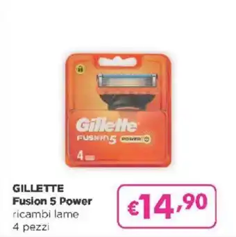 Acqua & Sapone GILLETTE Fusion 5 Power ricambi lame 4 pezzi offerta