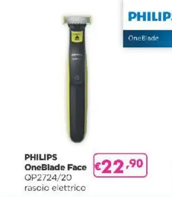 Acqua & Sapone PHILIPS OneBlade Face QP2724/20 rasoio elettrico offerta