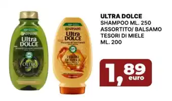 Paolina Shop ULTRA DOLCE SHAMPOO ML. 250 ASSORTITO/ BALSAMO TESORI DI MIELE ML. 200 offerta