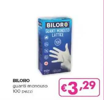 Acqua & Sapone BILORO guanti monouso 100 pezzi offerta