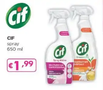 Acqua & Sapone CIF spray 650 ml offerta