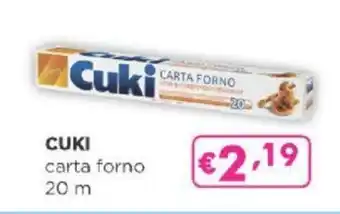 Acqua & Sapone CUKI carta forno 20 m offerta