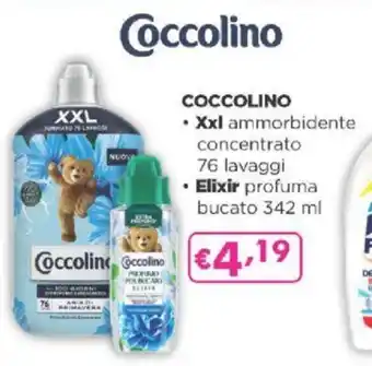 Acqua & Sapone COCCOLINO Xxl ammorbidente concentrato 76 lavaggi offerta