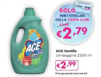 Acqua & Sapone ACE Gentile candeggina 2300 ml offerta