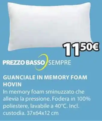 JYSK GUANCIALE IN MEMORY FOAM HOVIN offerta