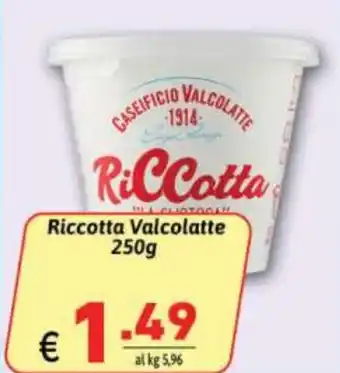 Ipercarni Riccotta Valcolatte 250g offerta