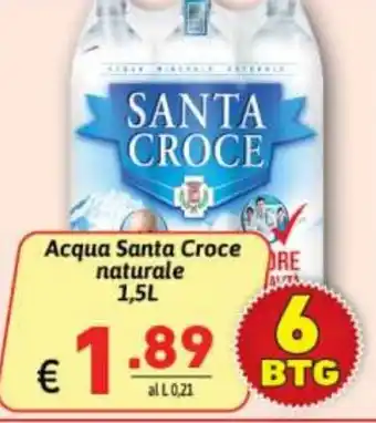 Ipercarni Acqua Santa Croce naturale 1,5L offerta