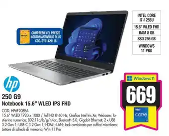 Wellcome hp 250 G9 Notebook 15.6" WLED IPS FHD offerta