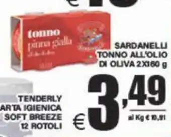 SARDANELLI TONNO ALL'OLIO DI OLIVA 2X160 g