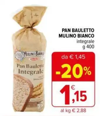 Iperal PAN BAULETTO MULINO BIANCO integrale g 400 offerta