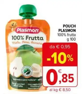 Iperal POUCH PLASMON 100% frutta g 100 offerta