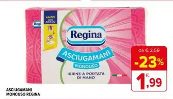 Iperal ASCIUGAMANI MONOUSO REGINA offerta