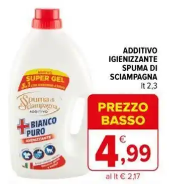 Iperal ADDITIVO IGIENIZZANTE SPUMA DI SCIAMPAGNA lt 2,3 offerta