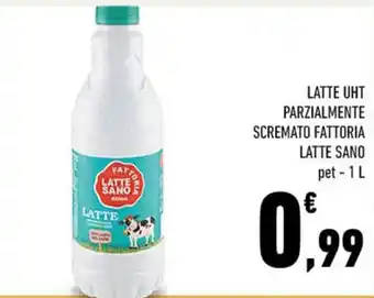 Conad LATTE UHT PARZIALMENTE SCREMATO FATTORIA LATTE SANO pet-1 L offerta