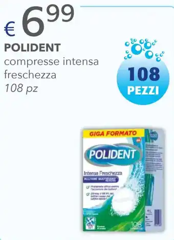 Acqua & Sapone POLIDENT compresse intensa freschezza 108 pz offerta