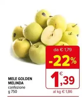 Iperal MELE GOLDEN MELINDA confezione g 750 offerta