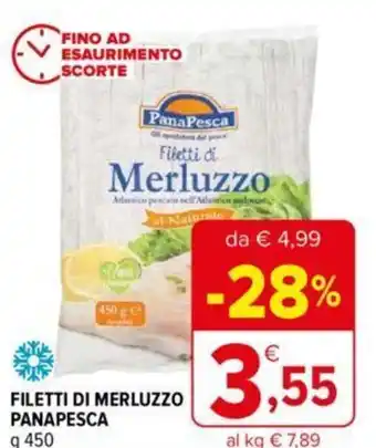 Iperal FILETTI DI MERLUZZO PANAPESCA offerta