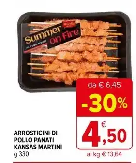 Iperal ARROSTICINI DI POLLO PANATI KANSAS MARTINI offerta