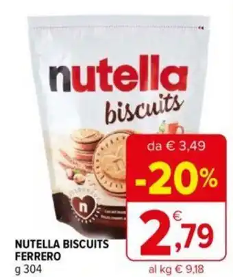 Iperal NUTELLA BISCUITS FERRERO g 304 offerta