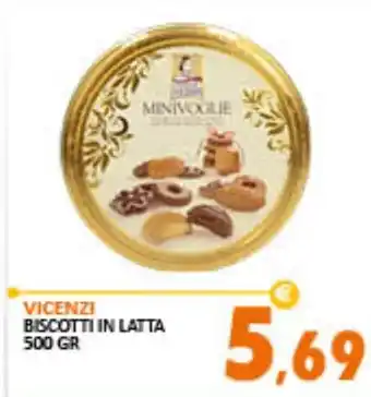 Rosa Cash VICENZI BISCOTTI IN LATTA 500 GR offerta