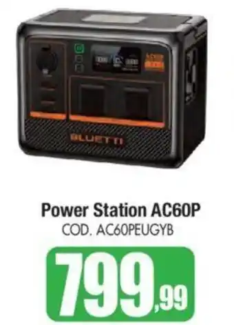 Wellcome Centrale elettrica portatile espandibile BLUETTI Power Station AC60P offerta