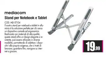 Wellcome mediacom Stand per Notebook e Tablet offerta