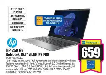 Wellcome hp HP 250 G9 Notebook 15.6" WLED IPS FHD offerta